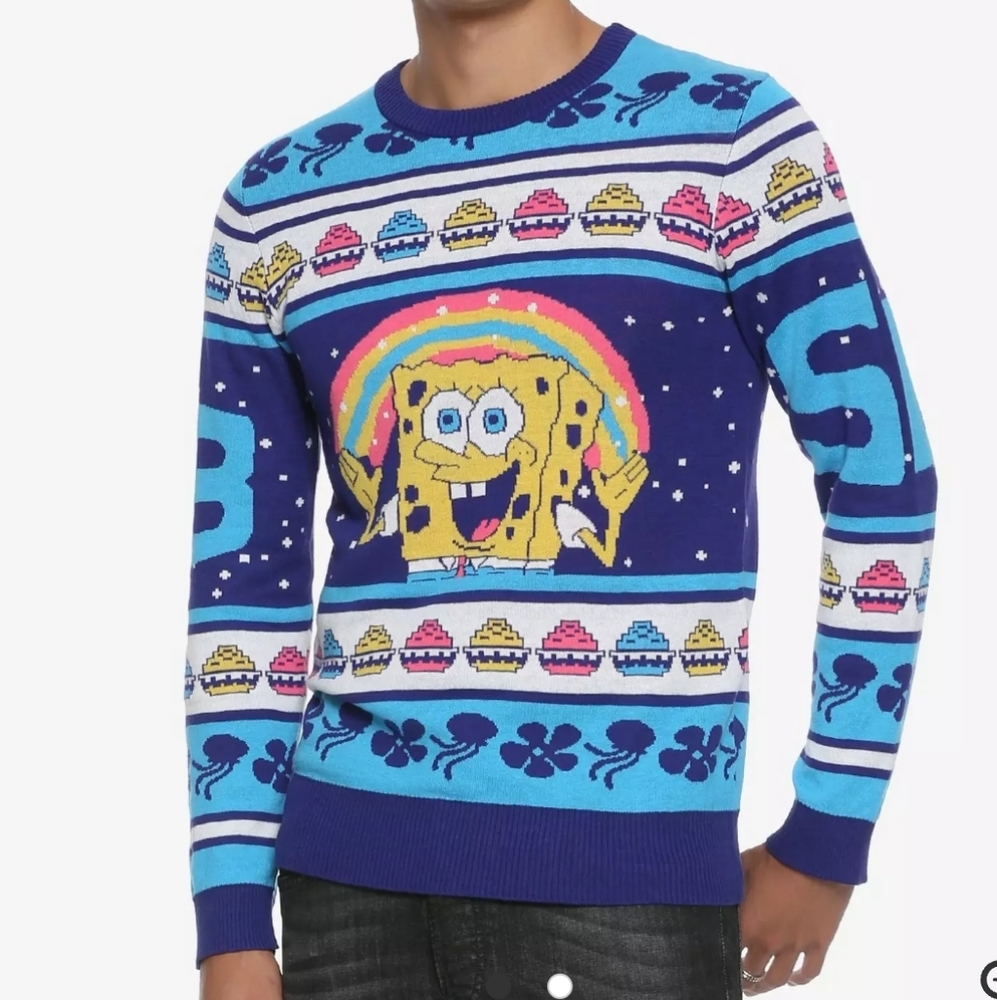 Spongebob Square pants Ugly Christmas Sweater